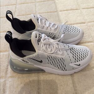 Nike Air Max 270 White and Black Sneakers